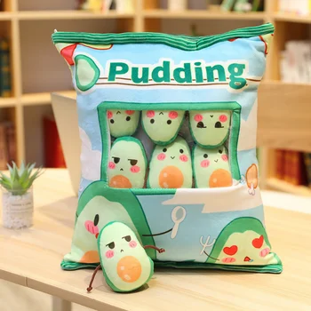 Criativo Brinquedos de Pelúcia Abacate Lanche de Almofadas Bonecas de Pelúcia Abacate Travesseiro Kawaii Hamster Penguin Coelho Brinquedos para Crianças Presentes