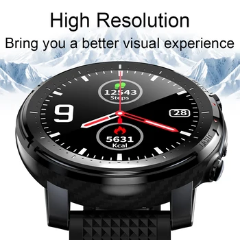 Smart Watch Homens HD Mostrador Redondo IP68 Waterproof a Iluminação da Noite Smart Watch para Iphone, Android Telefone Reloj relógio de Pulso Inteligente