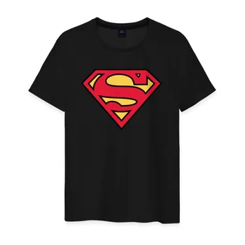 Os homens T-shirt de algodão logotipo do Superman