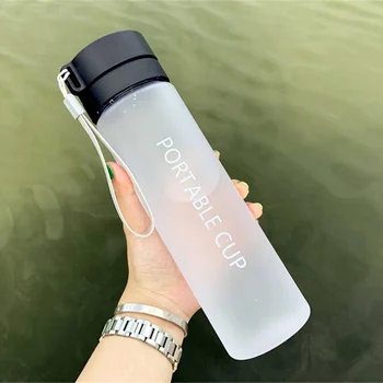 Frete grátis 600/800ML Livre de BPA à Prova de Vazamento de garrafa de Água Portátil Esportes de Escalada, Caminhadas Direto Garrafa de bebida