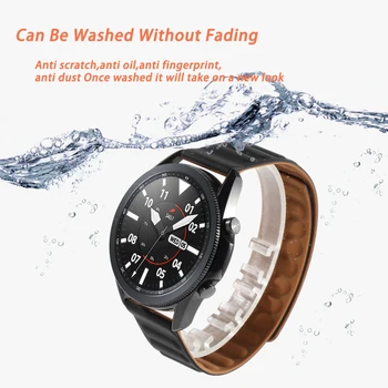 20 22 milímetros Banda para o Galaxy Watch 3 46mm 42mm Active 2 Cinta Samsung Engrenagem S3 Silicone Magnética Pulseira Correia Huawei Assistir GT