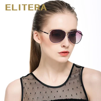 ELITERA Polarizada Mulheres de Óculos de sol de Design de Moda Senhora de Óculos de Sol Vintage Liga Clássico Designer Tons UV400 Óculos