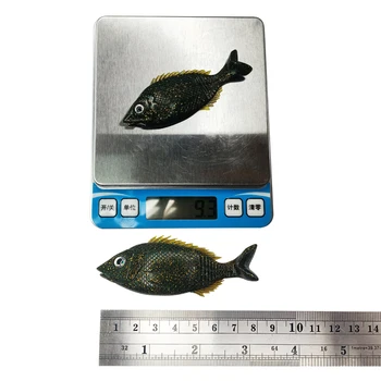 PHAT PEIXE 5pcs/saco de Plástico Macio Iscas de 10cm de 17g de Graves Área de Pique Peixes 3D Olhos 12cm 27g de Cauda Dividida Isca de Pesca
