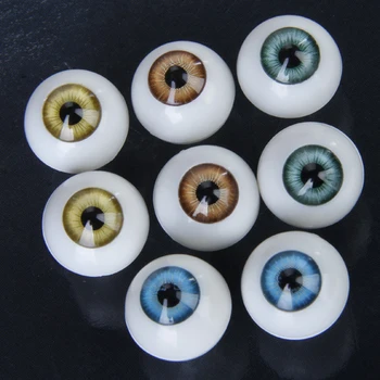 8pcs 14mm Redonda de Acrílico Boneca de Olhos de Olhos de Boneca Dollfie DIY Fazer