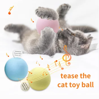 Inteligente Gato de Brinquedos Interativos Bola Gato Catnip Formação de Brinquedos do animal de Estimação, de Jogar Bola animal de Estimação Squeaky Fornece Produtos de Brinquedo para Gatos Gatinho Kitty