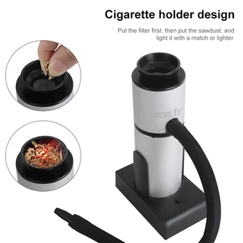 Fumaça Infusor de Comida Fria Gerador de Fumaça Portátil Cozinha Molecular Smoking Gun Carne Queimar Fumeiro de Cozinhar para Churrasqueira