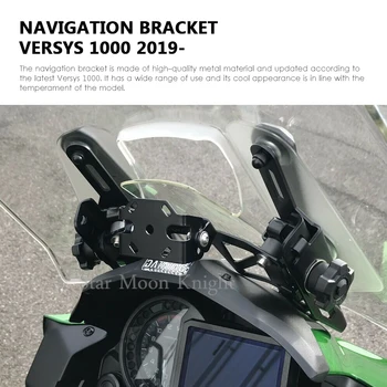 A motocicleta da Frente de Telefone de Suporte Suporte de GPS do Telefone Navigaton Placa de Suporte para a Kawasaki Versys 1000 Versys1000 2019 2020