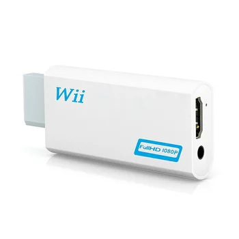 Full HD 1080P para Wii Conversor Adaptador Wii2HDMI de Áudio de 3,5 mm de Exibição do Monitor de Suporte NTSC 480i 576i PAL
