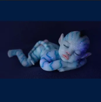 30cm Renascer Boneca Realistas Recém-Renascido do Bebê Sílica gel Azul Boneca Peças DIY em Branco Boneca Kit