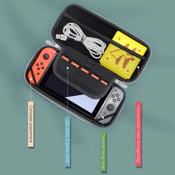 Portátil de Armazenamento do Saco de transporte Para a Nintendo Mudar de Casca Dura EVA Caixa de Caso Com Slots de Cartão Para Mudar de Jogo de Console & Acessórios