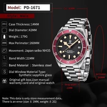 2021 Novo PAGANI DESIGN BB58 Retro relógios Mecânicos Para Homens da Marca de Luxo Automático do Relógio de Pulso de 100M Impermeável NH35A Reloj Hombre