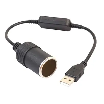 1pc 5V 2A USB 12V 8W Tomada de Isqueiro USB Macho para Fêmea Adaptador do Isqueiro do Cigarro do Conversor