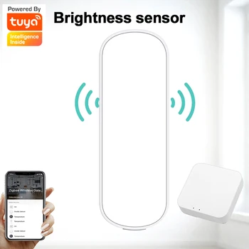 Zigbee Smart Sensor de Luz sem Fio Sensor de Luminosidade Casa de Iluminação Inteligente de Detecção de Luminosidade Sensor de Tuya/Smart APP Vida