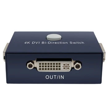 1920X1080 DVI Switcher 2 Em 1 Out de Alta Definição em 4K Distribuição Partidor Caixa de opção