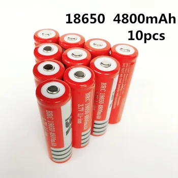 18650 Bateria bateria de lítio recarregável 4800mAh 3.7 V bateria de iões de lítio para a lanterna elétrica da Tocha 18650 Baterias GTL EvreFire