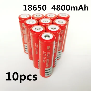 18650 Bateria bateria de lítio recarregável 4800mAh 3.7 V bateria de iões de lítio para a lanterna elétrica da Tocha 18650 Baterias GTL EvreFire
