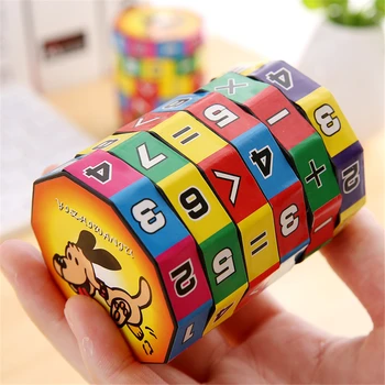 Crianças Montessori Jogos De Matemática Números Cubo Mágico Brinquedo Quebra-Cabeça Jogo De Aprendizagem De Crianças Do Ensino De Matemática Brinquedo Divertido Calcular Jogo