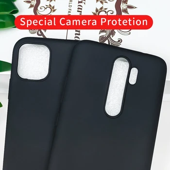 Caso de telefone POCO X3 NFC Silicone Soft Matte TPU Cover FOR Xiaomi Poco X3 PRO X 3 Preto pára-choque Traseiro Com Anel de Dedo do Titular do Stand
