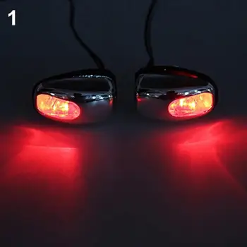 1 Par de Carro Auto Luz de LED de Luz de pára-brisa, pára-Brisas de Jato de Pulverização do Bico Limpador Lavador Lâmpada