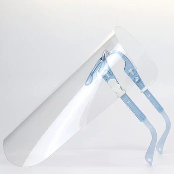 1Pc Faceshield Transparente facial para Cobrir a Cebola Óculos de Segurança Filme Ferramentas de Três engrenagens ajustável óleo Anti-Anti-fog ferramenta de Cozinha