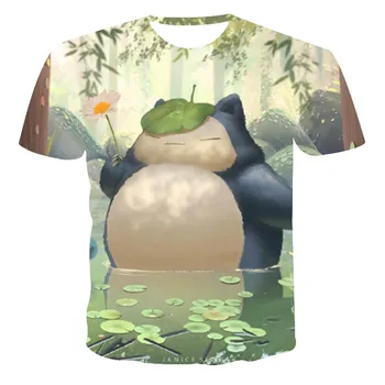 3D verão novo estilo fantasia de anime de homem roupa bonita humor encontro casual S-T-shirt com decote grande tamanho 110-6XL