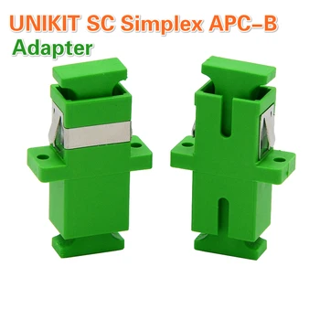 UNIKIT SC Simplex APC-B SC APC Simplex único-modo de Fibra óptica Adaptador SC fibra Óptica acoplador SC APC Fibra flange SC conector