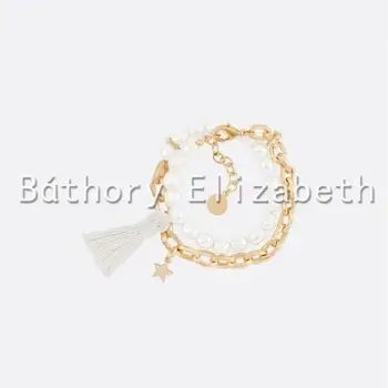Elizabeth Báthory 2020New Moda feminina Pérola Abelha Colar de Estrelas Guarnecida de Decoração colar para mulheres Jóia Colar