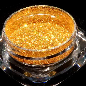 1 Caixa de 1g Holográficos, Glitter em Pó Para Unhas de Laser Glitter Prata Chrome Pó do Pigmento Cintilante DIY polonês Ferramentas de Manicure 0.1 mm