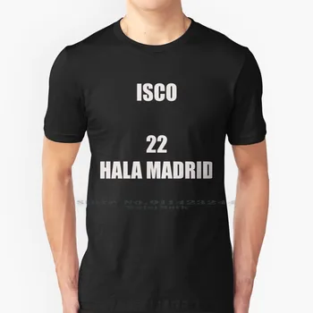 Isco Hala Madrid T-Shirt Algodão Puro Isco Espanha De Futebol De Time De Futebol Futebol Futebol Francisco Alarcon