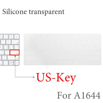 Tampa do teclado para iMac da Apple sem Fio Bluetooth Mágica caso do Teclado de Silicone Claro UE NOS Filmes A1314A1644 A1843 A1243 Protetor