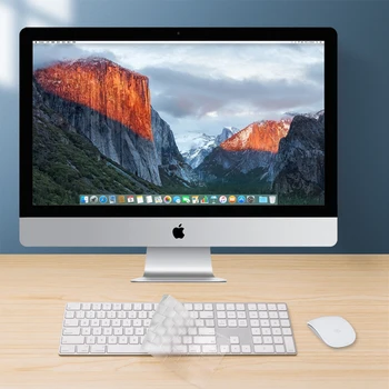 Tampa do teclado para iMac da Apple sem Fio Bluetooth Mágica caso do Teclado de Silicone Claro UE NOS Filmes A1314A1644 A1843 A1243 Protetor