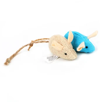 3 Peças/set Interativo de Mascar Brinquedo Simulado de Pelúcia Mouse Engraçado Gato de Estimação Brinquedos com Catnip Mouse Trainning