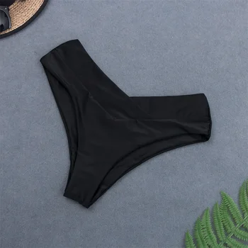 Negra De Biquini Calcinha Para As Mulheres Nadar Inferior Sexy Cintura Baixa A Fenda Do Bikini