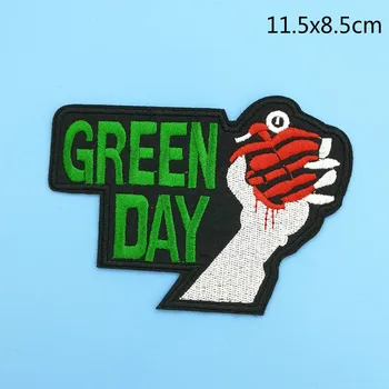 O Green Day, Banda de Música de Rock Emblema Patch de Vestuário Vestuário de Diy de Ferro no Crachá Applique Acessórios