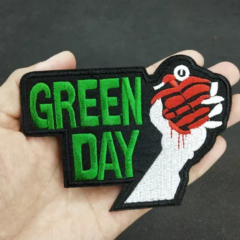 O Green Day, Banda de Música de Rock Emblema Patch de Vestuário Vestuário de Diy de Ferro no Crachá Applique Acessórios