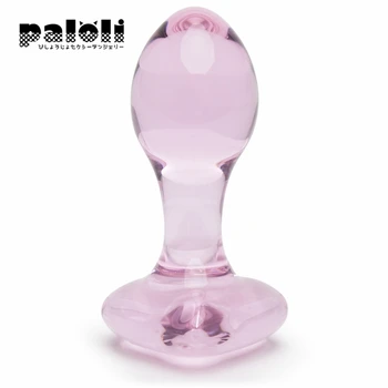 Brinquedo do sexo Coração de Cristal de Vidro Plug Anal Butt Plugs de Produtos para Adultos cor-de-Rosa Massageador de Próstata Anal, Masturbação Brinquedos para Homens Mulheres