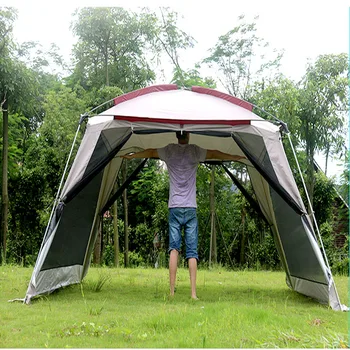 Rede mosquiteira Única camada de malha pergola de sol ao ar livre-sombreamento tenda/4Corners jardim arbor/Multiplayer de lazer, de festa camping barraca