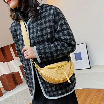 Moda de Meia-Lua Crossbody Cadeia de Saco Sacos de Ombro das Mulheres bolsas e Bolsas para Mulheres 2020 Designer de Luxo Sac Bolsa De Mulher