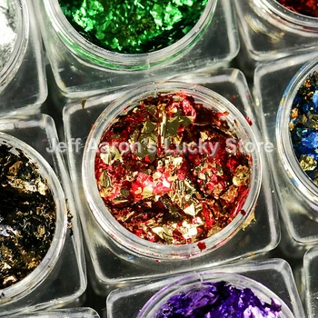 12 Cores de unhas de glitter em pó lantejoulas para a arte do prego decorações de unhas, acessórios de beleza suprimentos ferramenta