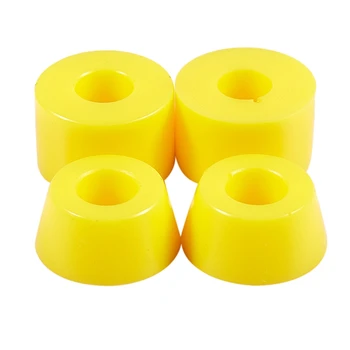 4pcs de Skate Buchas Adereços tubo de alimentação 90A, amarelo