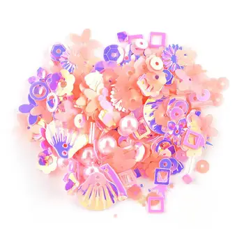 Mistura de Lantejoulas Glitter Enchimento DIY Nail Art de Enchimento Flor Pérola de Glitter, Lantejoulas Resina Epóxi Shell de Lantejoulas Paillettes a Decoração da Arte