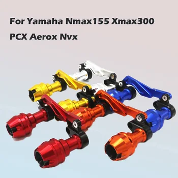 Aplicável A Yamaha Nmax155 Xmax300 PCX Aerox Nvx Motocicleta Ajustável, o Tubo de Escape de Drop-Resistente Silenciador de Escape Ponta