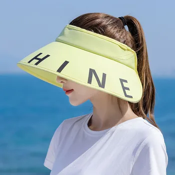 Nova fêmea han edição vazio chapéu de palha de viagem chapéu de sol de sombreamento de moda de chapéu chapéu de sol juntos