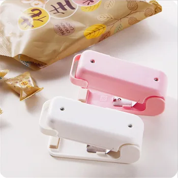 Aferidor de calor Comida de Plástico de Proteção de Armazenamento do Pacote Bag duplo Mini Máquina de Selagem para Alimentar Snack-Acessórios de Cozinha