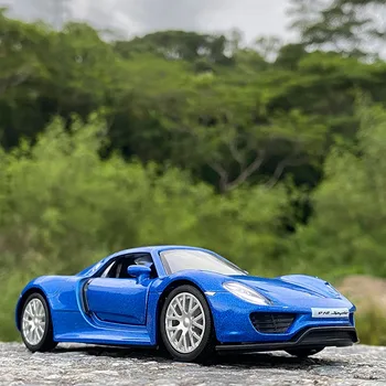 1:36 Porsche 918 Carro De Corrida Liga De Modelo De Carro Diecasts & Veículos De Brinquedo De Brinquedo, Um Modelo De Carro De Brinquedo De Metal De Coleta De Simulação De Alta Dom Crianças