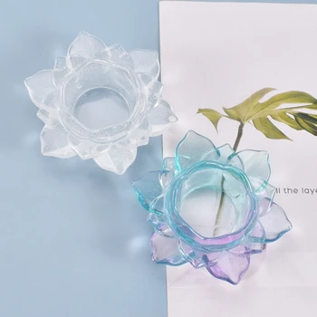 DIY Artesanato Cristal de Resina Epóxi Molde de Flor de Armazenamento de Caixa de Fundição com Moldes de Silicone