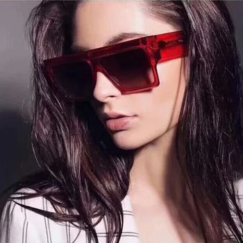 ZXRCYYL 2019 NOVO Clássico da Moda Óculos de sol de Luxo Homens Mulheres Marca Designer Grande Praça Gradiente de Óculos de sol UV400