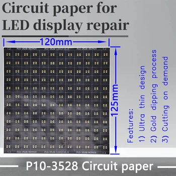 P10 Circuito em Série Papel de Módulo de LED PCB Almofada de Reparação P10-3535/3528 120X120mm Almofada de Papel Para Reparar PCB Durante Lnstallation