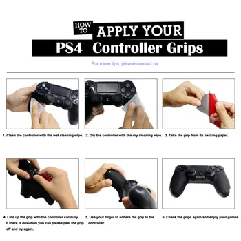 Console de Aderência do Adesivo Conjunto de Silicone Anti-Derrapante Jogo de Vídeo Adesivo Gamepad Kit de Acessórios Para PS4 Controlador