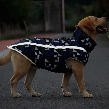 Cão Casaco de Grande Raça de Cão Casaco Impermeável Reflexiva Inverno Quente de Lã de Pet Roupas para Cães de Grande porte Labrador Geral Chihuahua Pug